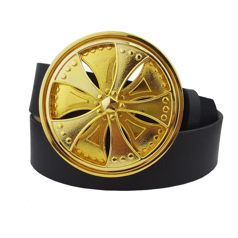 Rock Rebel Brand: Gold DUB Buckle Belt